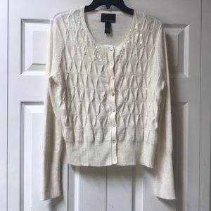 NWT Cynthia Rowley Angora bland Sweater sequins L